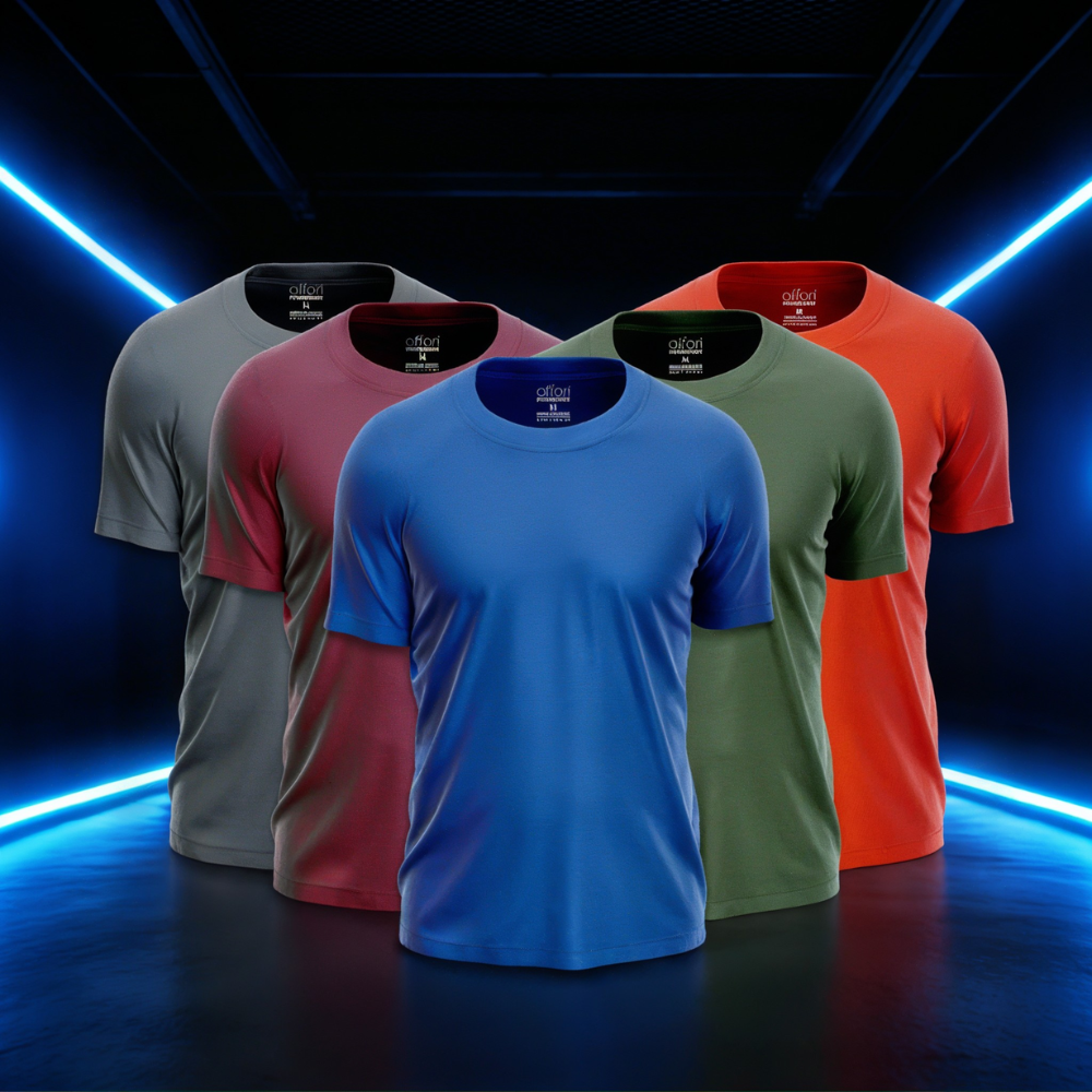 Kit 5 Camisetas Tecnológicas FitneSmart - Anti-Suor