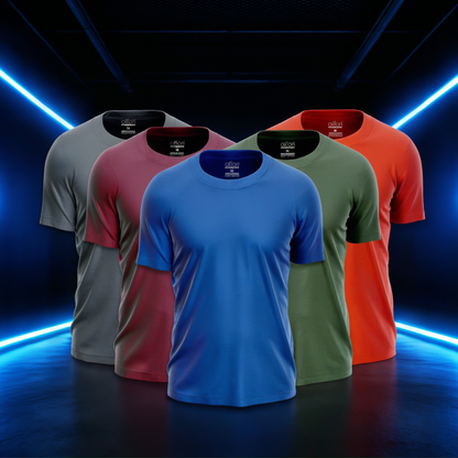 Kit 5 Camisetas Tecnológicas FitneSmart - Anti-Suor