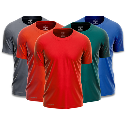 Kit 5 Camisetas Dry Fit Masculinas para Academia – Anti Suor