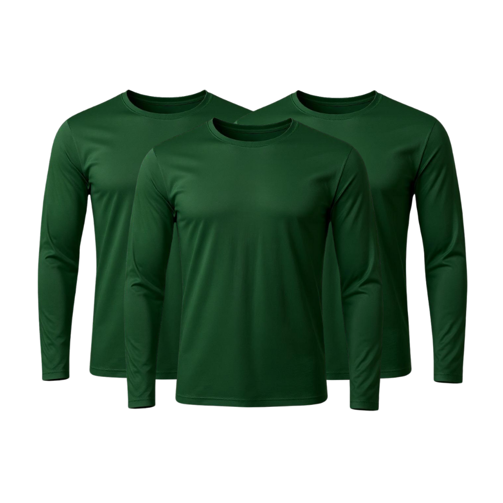 Kit 3 Camisetas Manga Longa Tecnológicas - ThermoShirt