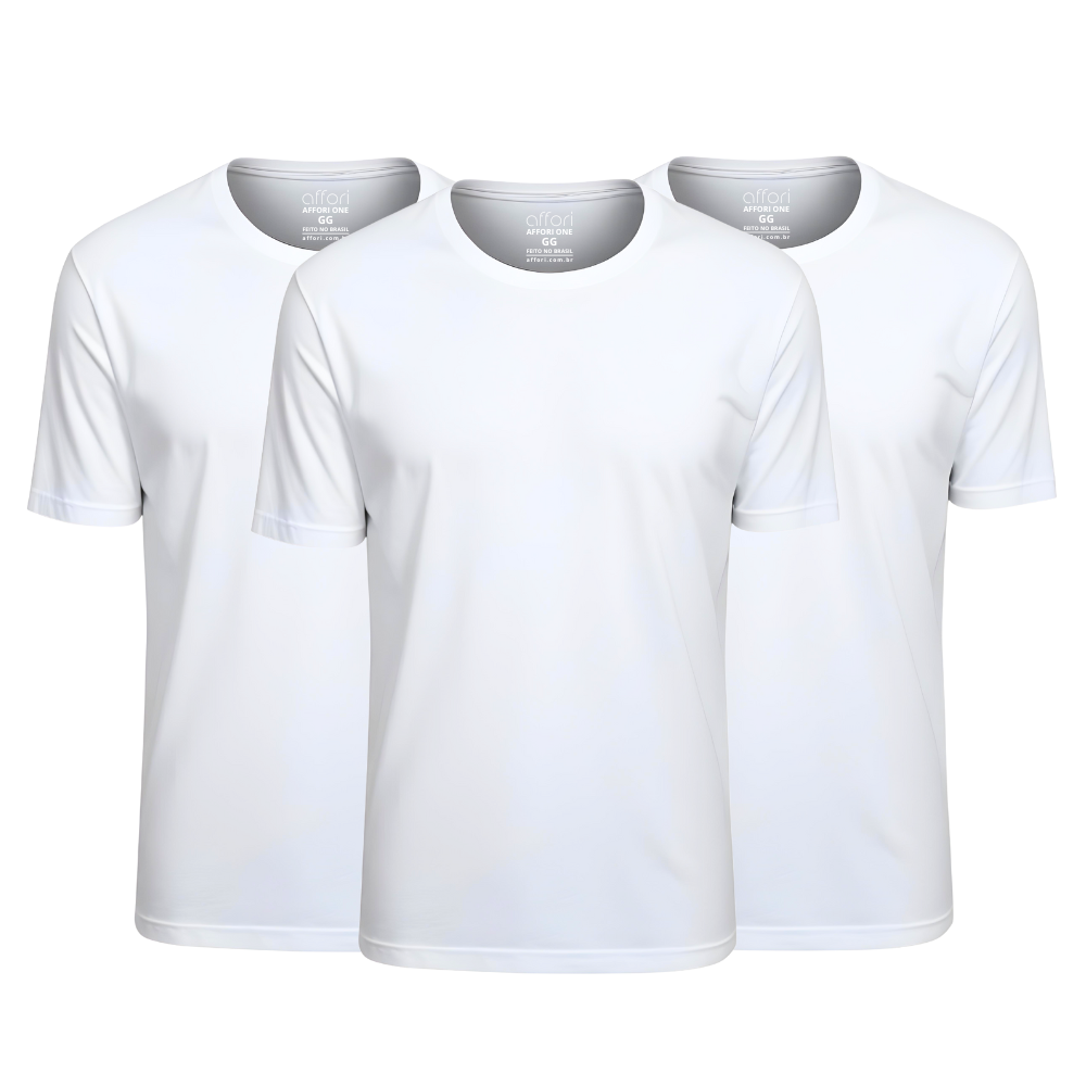 Kit 3 Camisetas Tecnológicas Affori One Ice Touch