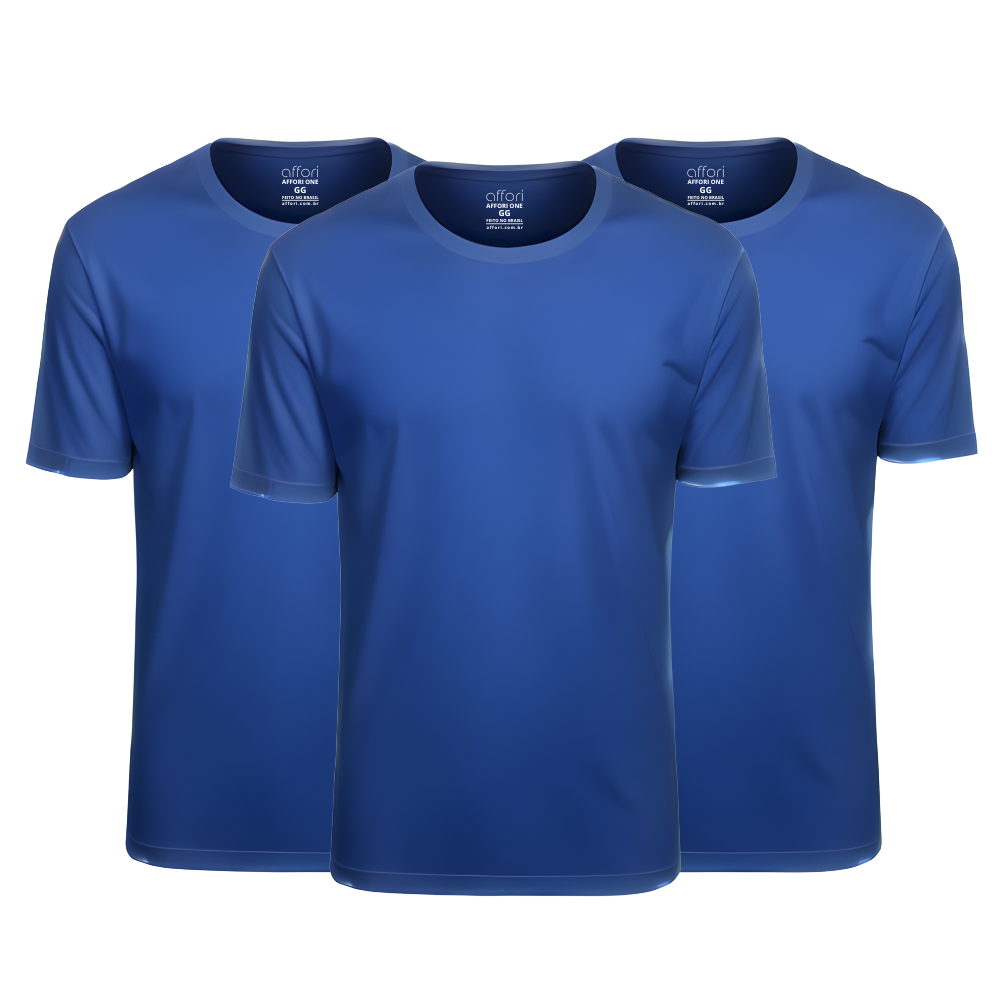 Kit 3 Camisetas Tecnológicas Affori One Ice Touch