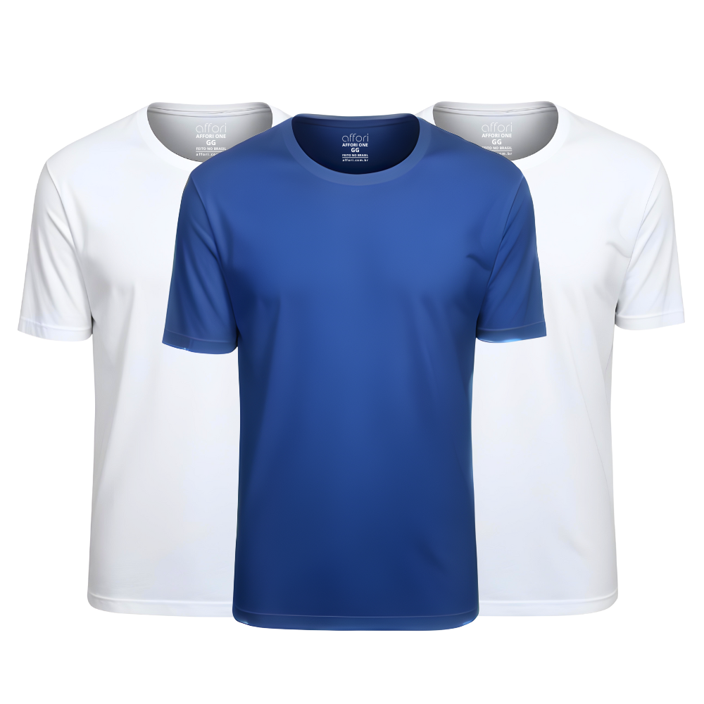 Kit 3 Camisetas Tecnológicas Affori One Ice Touch