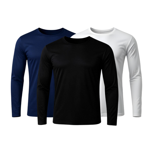 Kit 3 Camisetas Manga Longa Tecnológicas - ThermoShirt
