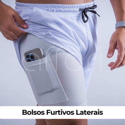 Kit 3 Shorts Compressão 2 em 1 - Promoção de Inverno