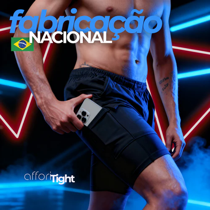 Kit 2 Shorts Compressão 2 em 1 - Affori Tight