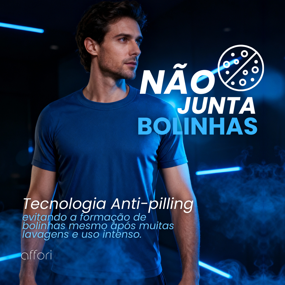 Kit 5 Camisetas Tecnológicas FitneSmart - Anti-Suor